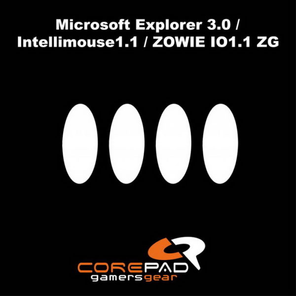 corepad skatez pro for microsoft ie series 100 ptfe mouse feet 600x599 1 Corepad Skatez Pro For Microsoft IE Series -100% PTFE Mouse Feet