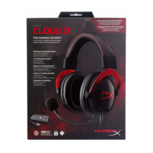 HyperX Cloud II Red - 7.1 Virtual Surround Gaming Headset
