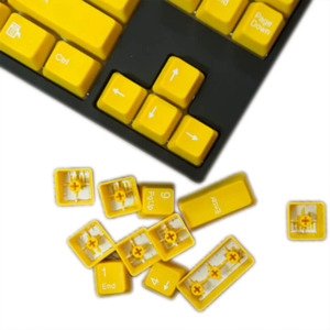 Tai-Hao Double Shot ABS Yellow/White Text - Full 104 Keys
