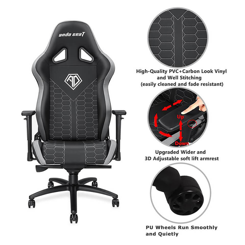 Anda Seat Spirit King BlackGrey H3 Anda Seat Spirit King Black:grey H3