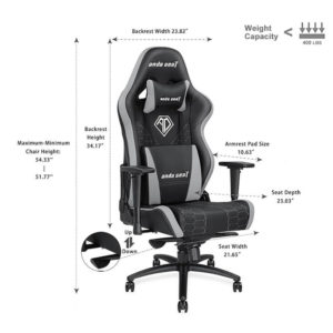 Anda Seat Spirit King BlackGrey H5 Anda Seat Spirit King Black:grey H5