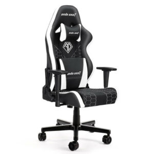AndaSeat Spirit King Black/White V2 - Full PVC Leather 4D Armrest Gaming Chair