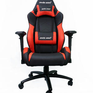 AndaSeat Dark Black/Red - Full PVC Leather 4D Armrest Kingsize Gaming Chair