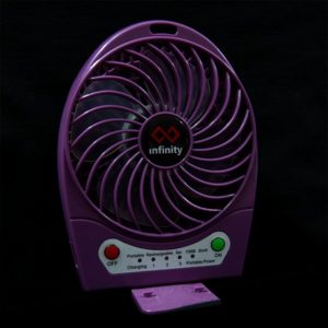 Infinity Tornado Dark Purple - Quạt Mini Kiêm Pin Dự Phòng