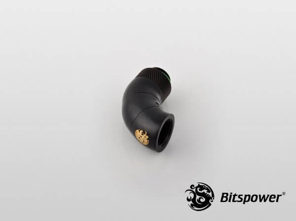 Bitspower G14 Matt Black Triple Rotary 90 Degree IG14 Extender 2 Bitspower G1,4'' Matt Black Triple Rotary 90 Degree Ig1,4'' Extender 2