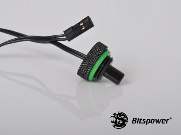 Bitspower G14 Matt BlackTemperature Sensor Stop Fitting 2 Bitspower G1,4'' Matt Blacktemperature Sensor Stop Fitting 2