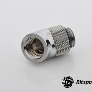 Bitspower G1,4'' Silver Shining Rotary 45 Degree Ig1,4'' Extender 2