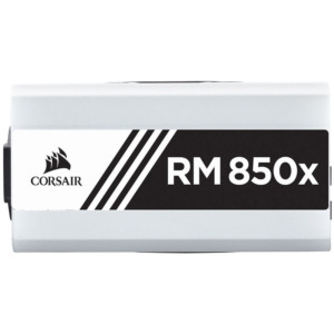 Corsair RMx White Series™ RM850x 2021 850 Watt 80 PLUS® Gold Certified Fully Modular PSU H2 Corsair RMx White Series™ RM850x (2021) - 850 Watt 80 PLUS® Gold Certified Fully Modular PSU