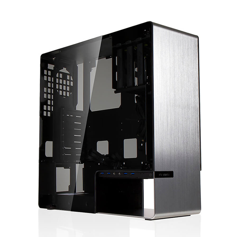 In-Win 904 Plus Silver - Aluminium&Tempered Glass Hi-end Case