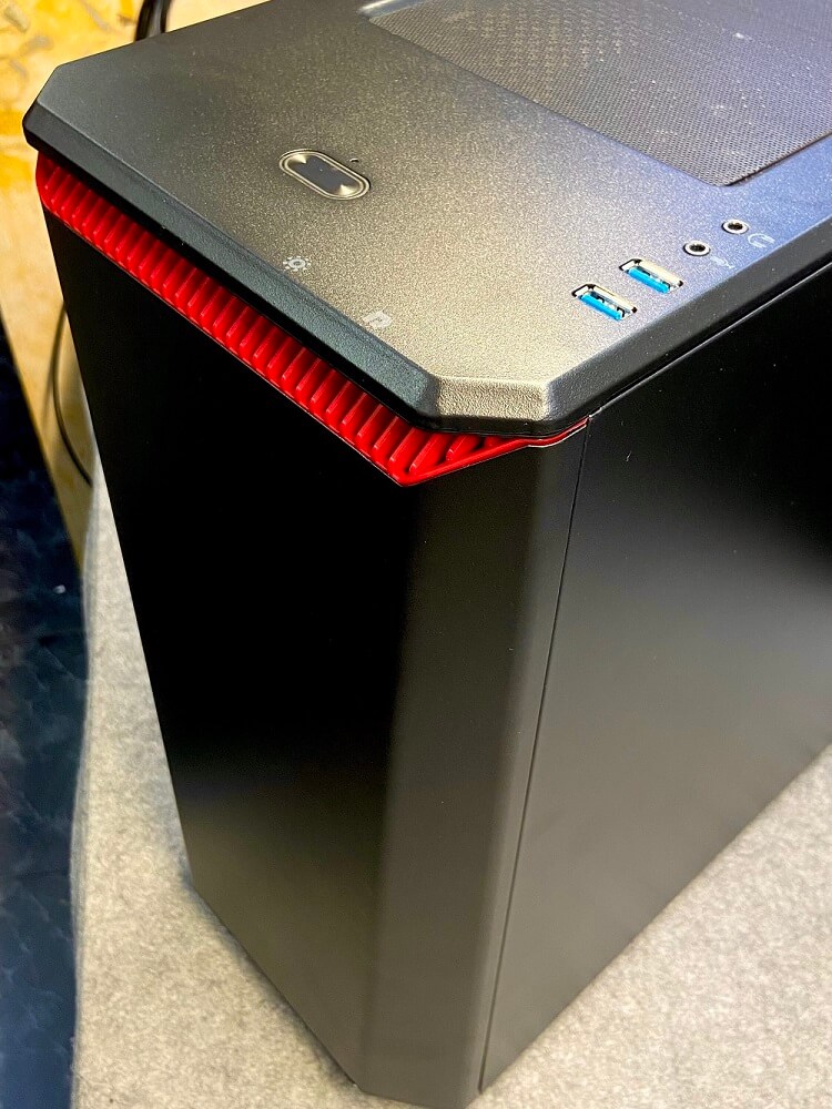 Phanteks Eclipse P400 Black/Red Tempered Glass