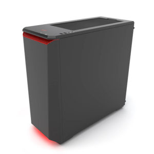 Phanteks Eclipse P400 Black:red Tempered Glass H6