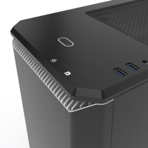 Phanteks Eclipse P400 Black:white Tempered Glass H3