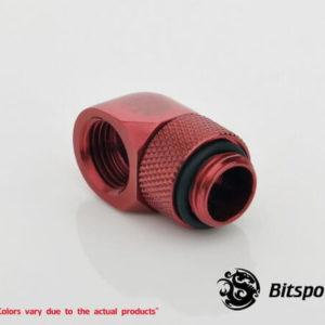 Bitspower G1/4'' Deep Blood Red Rotary 90-Degree IG1/4'' Extender