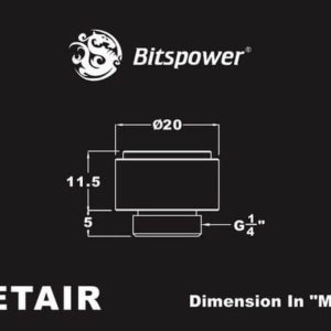 Bitspower G1/4'' Deluxe White AIR-Exhaust Fitting