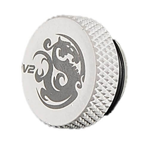 bitspower g14 deluxe white stop fitting v2 Bitspower G1/4'' Deluxe White Stop Fitting V2