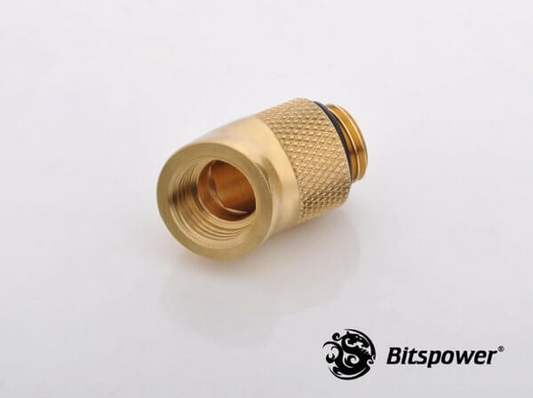 bitspower g14 golden rotary 60 degree ig14 extender 2 Bitspower G1,4'' Golden Rotary 60-Degree IG1,4'' Extender