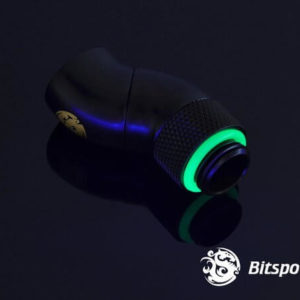Bitspower G1/4'' Matt Black Dual Rotary 90-Degree IG1/4'' Extender