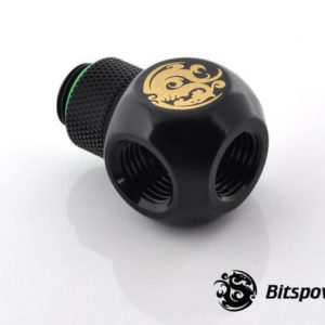 Bitspower G1/4'' Matt Black Q Plus-Rotary IG1/4''X3 Extender