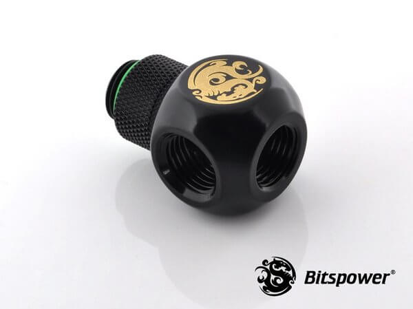 bitspower g14 matt black q plus rotary ig14 x3 extender 5 Bitspower G1/4'' Matt Black Q Plus-Rotary IG1/4''X3 Extender
