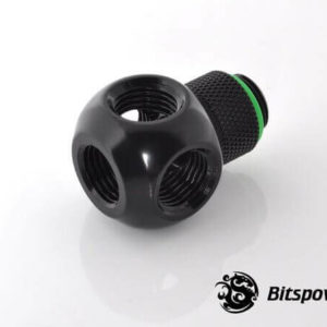 bitspower g14 matt black q plus rotary ig14 x4 extender 3 Bitspower G1/4'' Matt Black Q Plus-Rotary IG1/4''X4 Extender