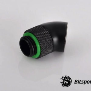 bitspower g14 matt black rotary 45 degree ig14 extender 2 Bitspower G1/4'' Matt Black Rotary 45-Degree IG1/4'' Extender