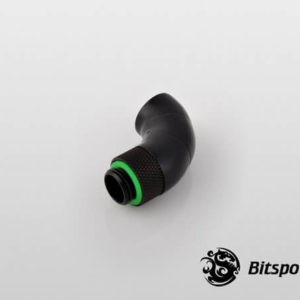 bitspower g14 matt black triple rotary 90 degree ig14 extender 4 Bitspower G1/4'' Matt Black Triple Rotary 90-Degree IG1/4'' Extender