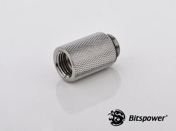 bitspower g14 silver shining ig14 extender 25mm Bitspower G1/4'' Silver Shining IG1/4'' Extender-25MM