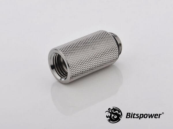 bitspower g14 silver shining ig14 extender 30mm Bitspower G1/4'' Silver Shining IG1/4'' Extender-30MM