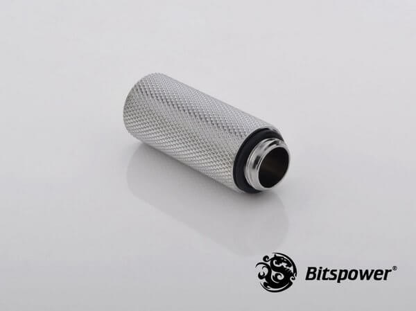 bitspower g14 silver shining ig14 extender 40mm 3 Bitspower G1/4'' Silver Shining IG1/4'' Extender-40MM