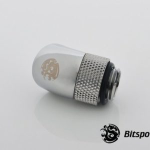 Bitspower G1/4'' Silver Shining Rotary 45-Degree IG1/4'' Extender