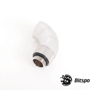 Bitspower G1/4'' Silver Shining Triple Rotary 90-Degree IG1/4'' Extender