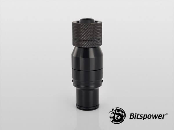 bitspower matt black quick disconnected male with rotary compression fitting cc3 for id 38 od 58 3 Bitspower Matt Black Quick-Disconnected Male With Rotary Compression Fitting CC3 For ID 3/8'' OD 5/8