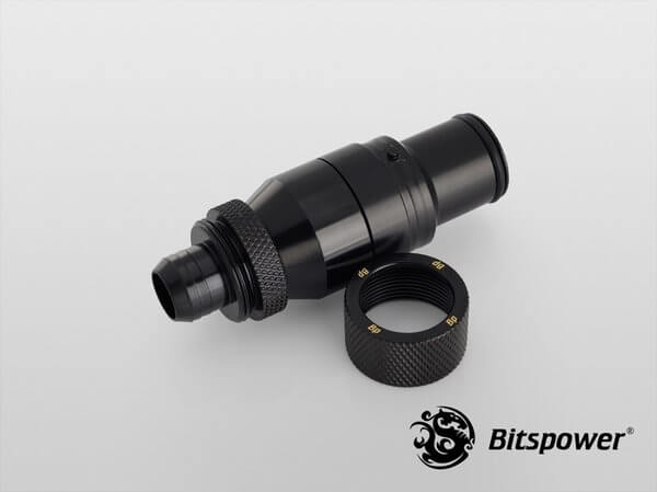 bitspower matt black quick disconnected male with rotary compression fitting cc3 for id 38 od 58 4 Bitspower Matt Black Quick-Disconnected Male With Rotary Compression Fitting CC3 For ID 3/8'' OD 5/8