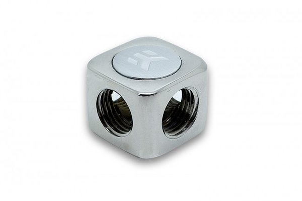 ek af x splitter 4f g14 nickel 2 EK-AF X-Splitter 4F G1/4 - Nickel