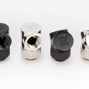 ek csq 45 g14 black adapter fitting EK-CSQ 45° G1/4 Black Adapter Fitting