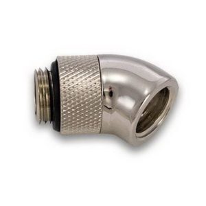 ek psc 45 g14 nickel adapter fitting EK-PSC 45° G1/4 Nickel Adapter Fitting