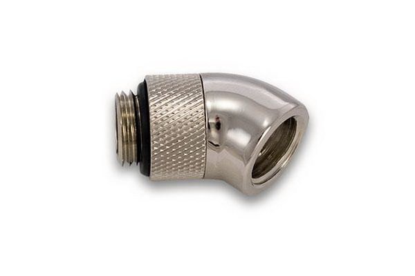 ek psc 45 g14 nickel adapter fitting EK-PSC 45° G1/4 Nickel Adapter Fitting