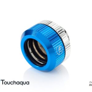 Touchaqua Dual O-Ring G1/4" Tighten Fitting For Hard Tubing OD14MM (Blue)