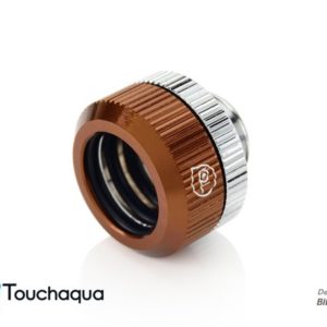 Touchaqua Dual O-Ring G1/4" Tighten Fitting For Hard Tubing OD14MM (Coffee)
