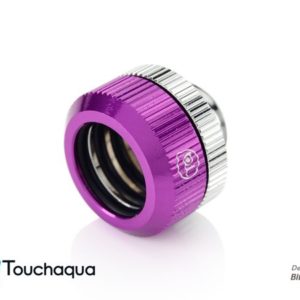 Touchaqua Dual O-Ring G1/4" Tighten Fitting For Hard Tubing OD14MM (Purple)