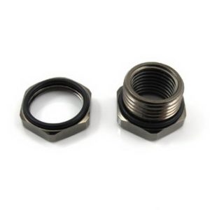xspc g14 to g14 bulkhead black chrome fitting 3 XSPC G1/4 To G1/4 Bulkhead Black Chrome Fitting