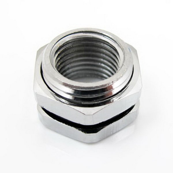 xspc g14 to g14 bulkhead chrome fitting 2 XSPC G1/4 To G1/4 Bulkhead Chrome Fitting
