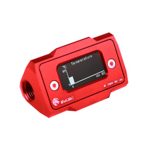 Bykski B-TME-SC-AL Red - Thermal Meter Custom WaterCooling