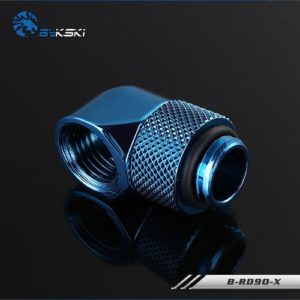 Bykski Blue 90 Rotary Crooked Joints - B-RD90X-BL