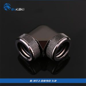 Bykski Chrome 90 Double Head Fast Tight Joints - B-HTJ-DB90V2-CHROME