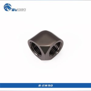 Bykski Chrome 90 Double Screw Thread - B-EW90-CHROME