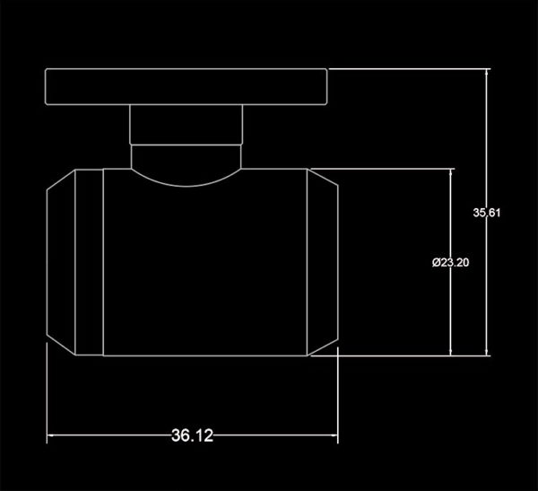 Thong So 1 Bykski Red Water Drain Valve