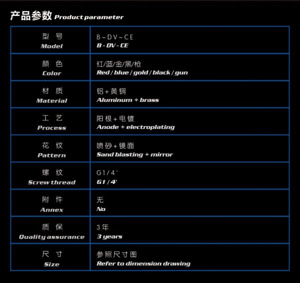 Thong So Bykski Red Water Drain Valve