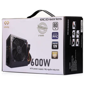 Infinity ECO 600W 80Plus Single Rail - True Power