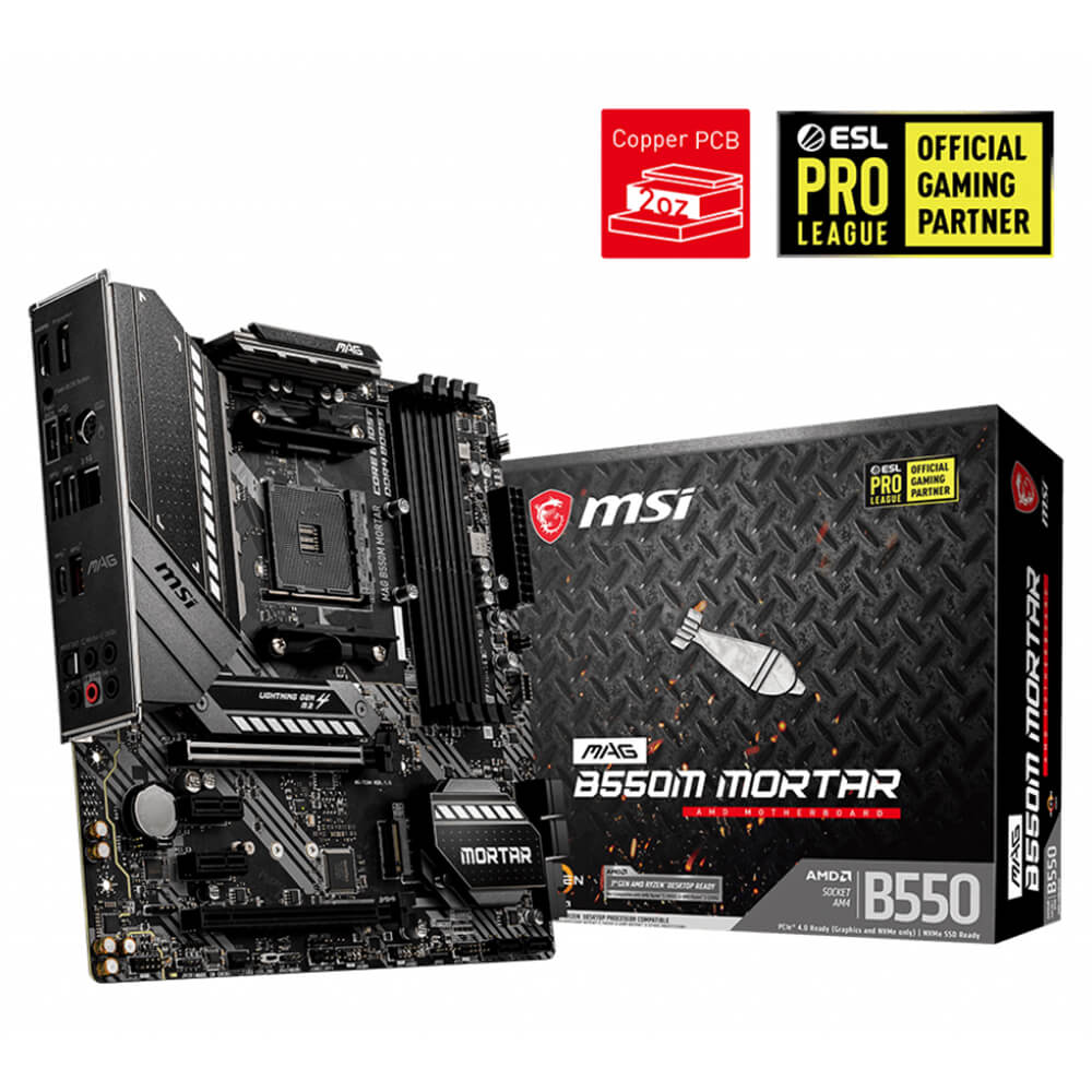 MSI B550M MORTAR 01 Msi B550m Mortar 01